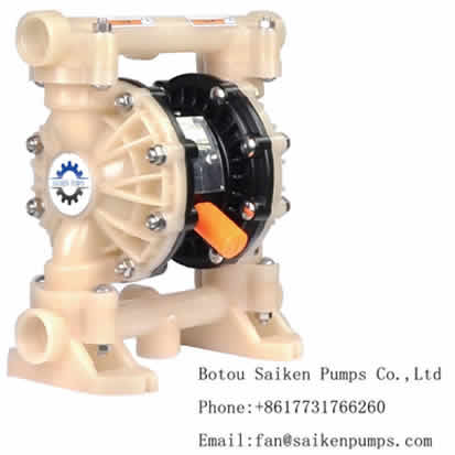 Use of pneumatic diaphragm pumps