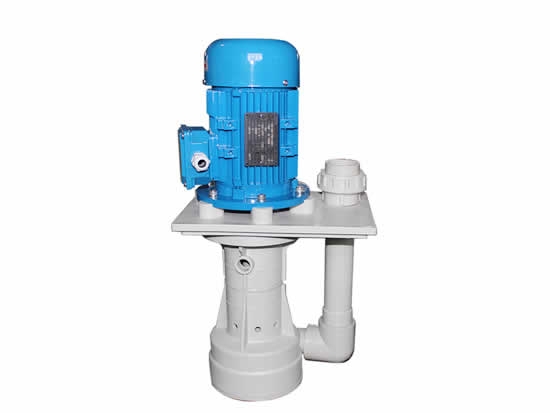 Corrosion resistant vertical pp chemical pump